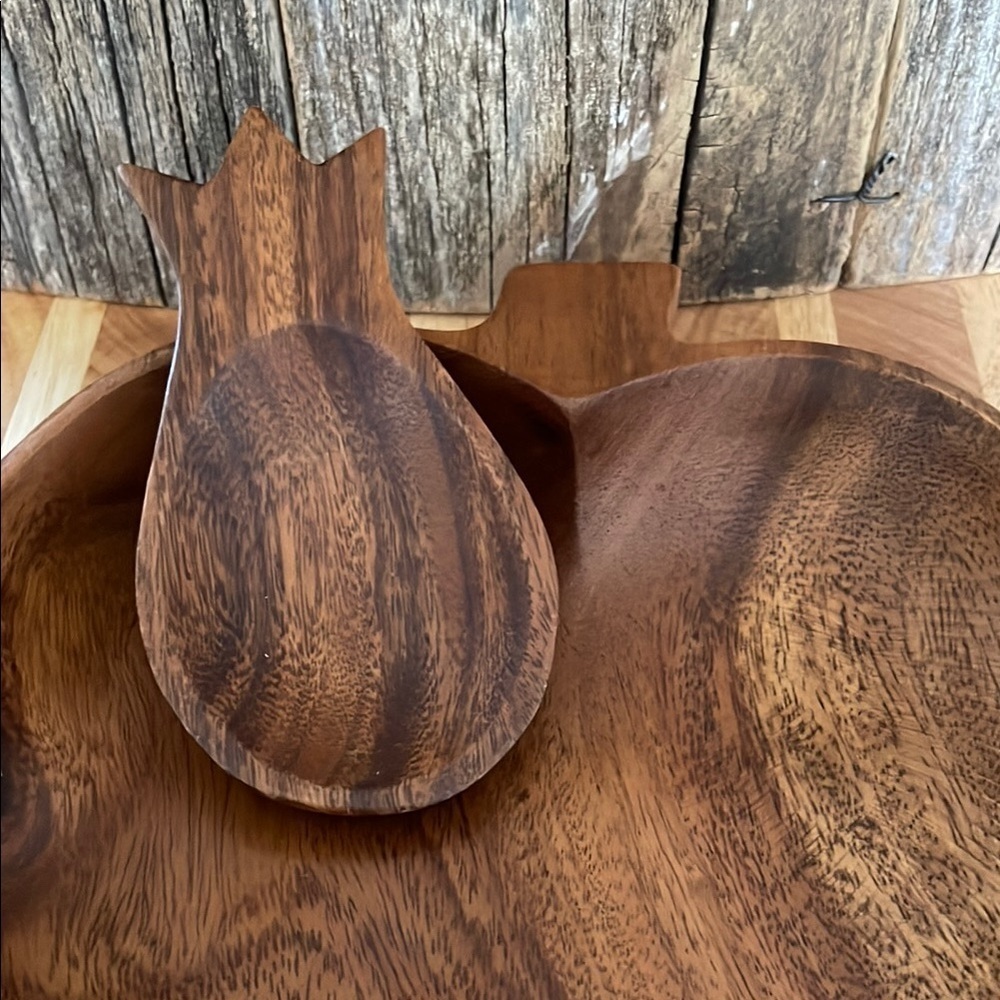 LOLITA | Cottage Product |Brown |Wooden Pineapple Spoon |Vintage |70’s |Handmade